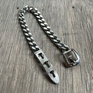 Vintage Avon silver belt bracelet